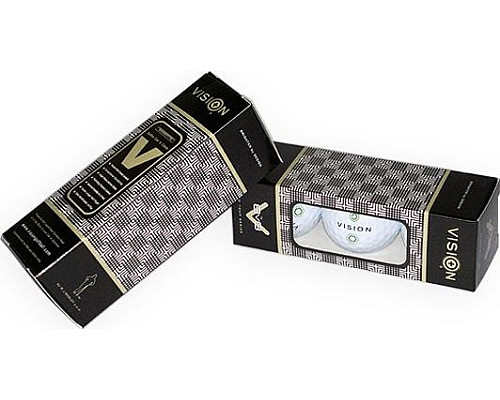 М'ячі для гольфу Vision PRO-TOUR X * WJB 12 шт, біло-зелені