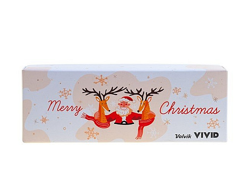 М'ячі для гольфу Volvik Christmas 2 шт, біло-помаранчевий