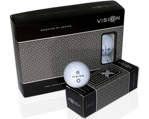 М'ячі для гольфу Vision PRO-TOUR X * WJB 12 шт, біло-сині