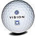 М'ячі для гольфу Vision PRO-TOUR X * WJB 12 шт, біло-сині