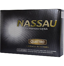 М'ячі для гольфу Nassau Quattro 12 шт, білі