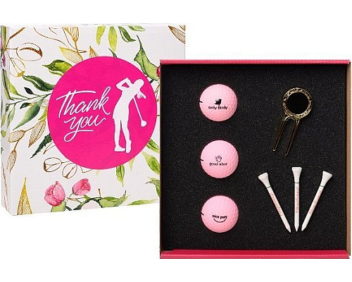 М'ячі для гольфу Toma Thank You Ladies Pack 3 шт, рожеві