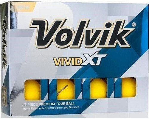 М'ячі для гольфу Volvik Vivid XT 12 шт, жовті
