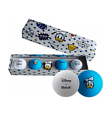 М'ячі для гольфу Volvik Disney Donald 4 шт, блакитно-сірі