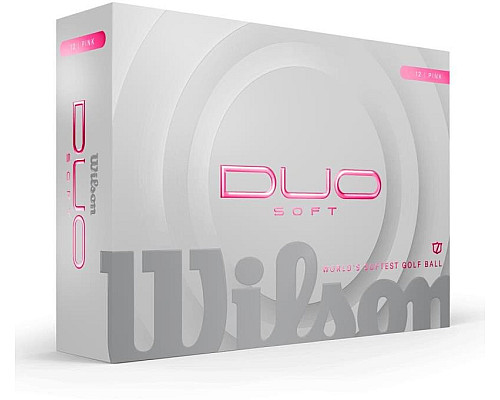 М'ячі для гольфу Wilson Duo Soft 2025 12 шт, рожеві