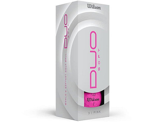 М'ячі для гольфу Wilson Duo Soft 2025 12 шт, рожеві
