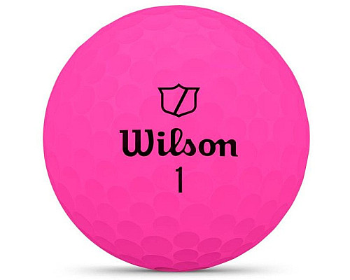 М'ячі для гольфу Wilson Duo Soft 2025 12 шт, рожеві
