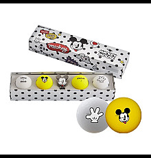 М'ячі для гольфу Volvik Disney Mickey 4 шт, сіро-жовті
