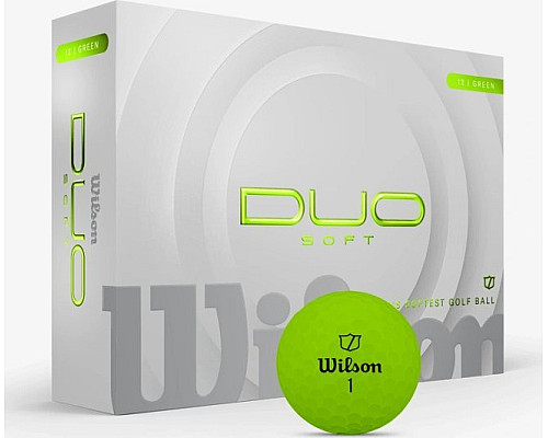 М'ячі для гольфу Wilson Staff Duo Soft 2025 12 шт, зелені