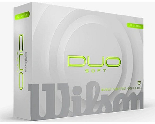М'ячі для гольфу Wilson Staff Duo Soft 2025 12 шт, зелені