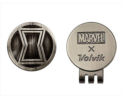М'ячі для гольфу Volvik Marvel BLACK WIDOW 4 шт, чорно-сірі