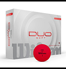 М'ячі для гольфу Wilson Staff Duo Soft 2025 12 шт, червоні