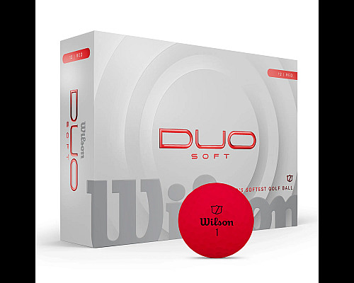 М'ячі для гольфу Wilson Staff Duo Soft 2025 12 шт, червоні