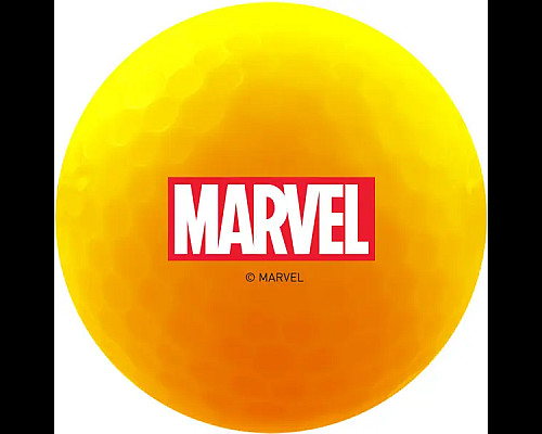 М'ячі для гольфу Volvik Marvel Thor 4 шт, сіро-жовті