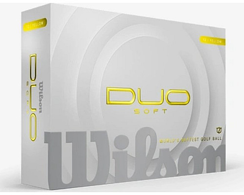 М'ячі для гольфу Wilson Staff Duo Soft 2025 12 шт, жовті