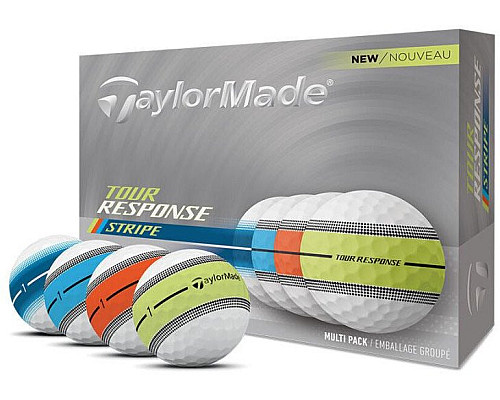 М'ячі для гольфу Taylor Made Tour Response Stripe Multi 2025 12 шт, різнокольорові
