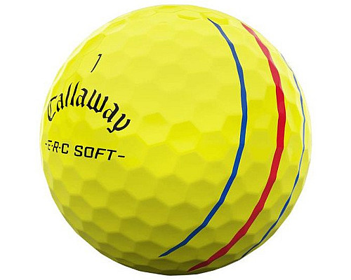 М'ячі для гольфу Callaway ERC Soft 2025 12 шт, жовті