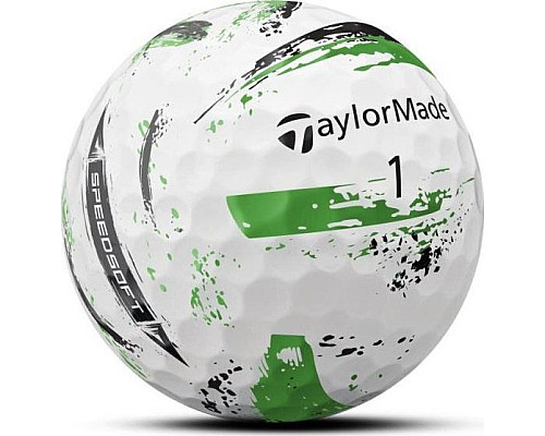 М'ячі для гольфу Taylor Made SpeedSoft 12 шт, біло-зелений