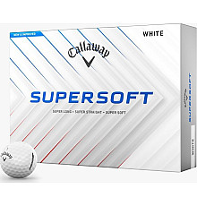 М'ячі для гольфу Callaway Supersoft 2025 12 шт, білі