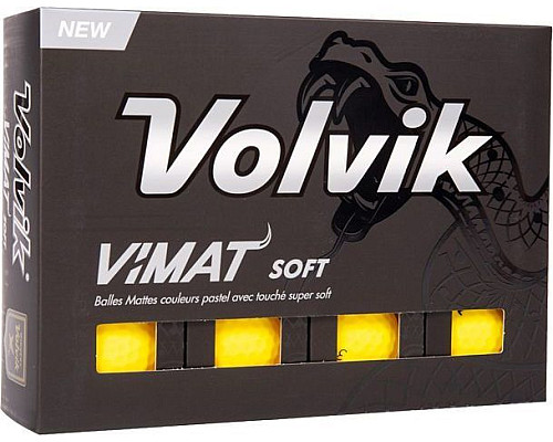 М'ячі для гольфу Volvik Vimat Soft 12 шт, жовті