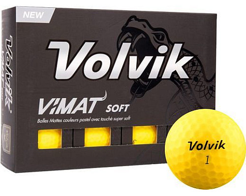 М'ячі для гольфу Volvik Vimat Soft 12 шт, жовті