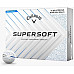 М'ячі для гольфу Callaway Supersoft  Splatter 360, 2025 12 шт, біло-синій