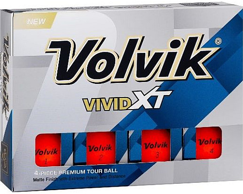 М'ячі для гольфу Volvik Vivid XT 12 шт, помаранчеві