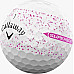 М'ячі для гольфу Callaway Supersoft Splatter 360,  2025 12, біло-рожеві