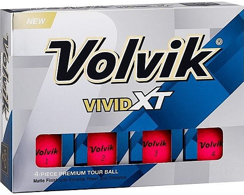 М'ячі для гольфу Volvik Vivid XT 12 шт, рожеві