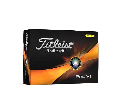 М'ячі для гольфу Titleist Pro V1 12 шт, жовті