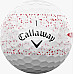 М'ячі для гольфу Callaway Supersoft Splatter 360, 2025 12, біло-червоні