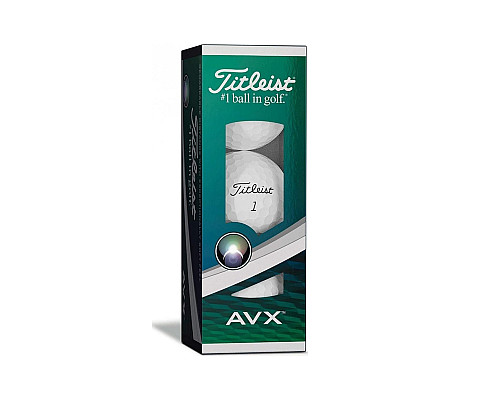 М'ячі для гольфу Titleist AVX 3 шт, білі