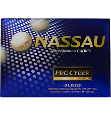 М'ячі для гольфу Nassau Pro Cyber 12 шт, рожеві
