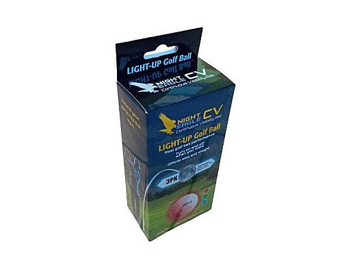 М'ячі для гольфу Premier Glow Night Eagle Led 3 шт, білі