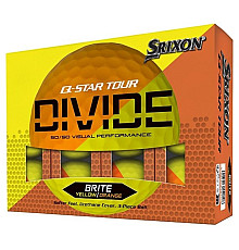 М'ячі для гольфу Srixon Q-Star Tour Divide2 12 шт, жовто-помаранчеві