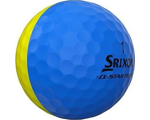 М'ячі для гольфу Srixon Q-Star Tour Divide 12 шт, жовто-блакитні