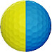 М'ячі для гольфу Srixon Q-Star Tour Divide 12 шт, жовто-блакитні