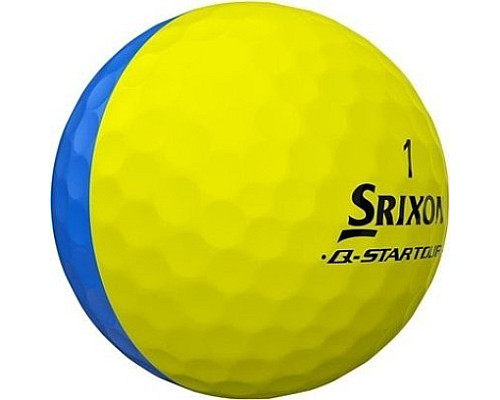 М'ячі для гольфу Srixon Q-Star Tour Divide 12 шт, жовто-блакитні
