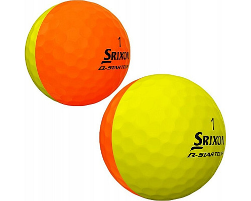 М'ячі для гольфу Srixon Q-Star Tour Divide 12 шт, жовто-помаранчеві