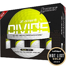 М'ячі для гольфу Srixon Z-Star Divide 12 шт, біло-жовтий