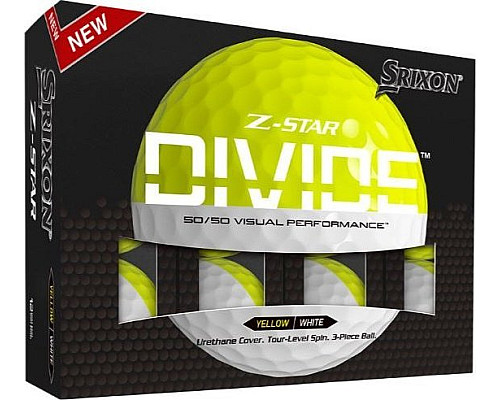 М'ячі для гольфу Srixon Z-Star Divide 12 шт, біло-жовтий