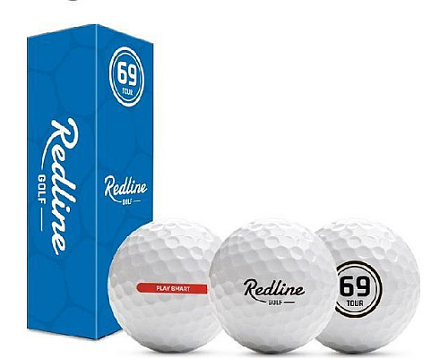 М'ячі для гольфу Redline 69 Tour 12 шт, білі