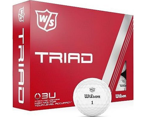 М'ячі для гольфу Wilson Staff TRIAD 12 шт, білі