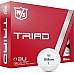 М'ячі для гольфу Wilson Staff TRIAD 12 шт, білі