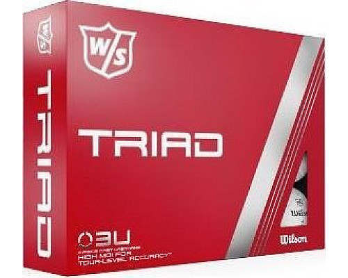 М'ячі для гольфу Wilson Staff TRIAD 12 шт, білі