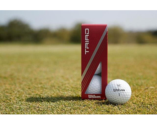 М'ячі для гольфу Wilson Staff TRIAD 12 шт, білі