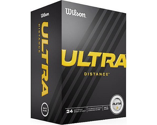 М'ячі для гольфу Wilson ULTRA Distance 24 шт, білі