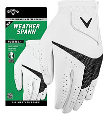 Рукавички для гольфу Callaway Weather Spann р. M, біло-чорні