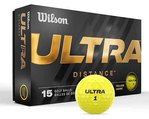 М'ячі для гольфу Wilson ULTRA Distance 2023 15 шт, жовті