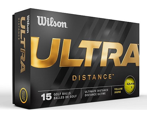 М'ячі для гольфу Wilson ULTRA Distance 2023 15 шт, жовті